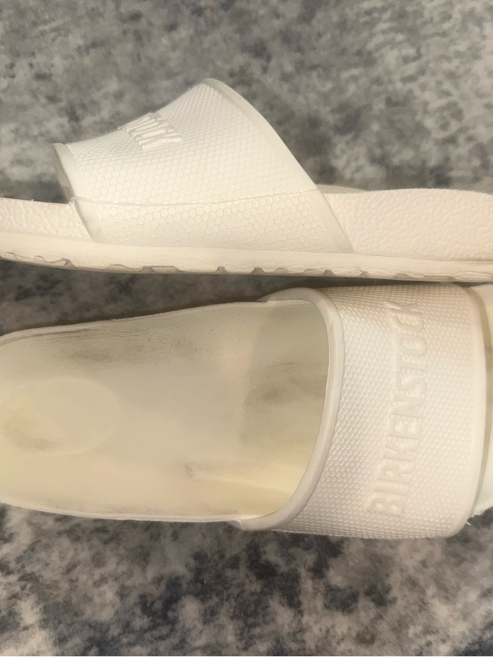 Birkenstock White Slip-On EVA Slides - Picture 4 of 8